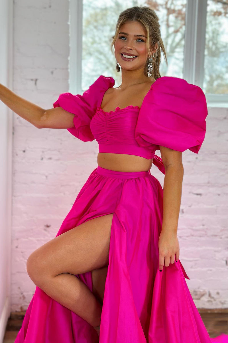 short front long back dress prom Queendancer Women Fuchsia With Slit A Line Sleeves Backless Formal Dress – queendancer plunging v neck bridesmaid dress Color:Rojo Red Your height with shoes Back full of buttons?