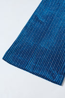 Load image into Gallery viewer, 2 Piece Ink Blue Stripe Notched Lapel Long Sleeves Women Prom Suits