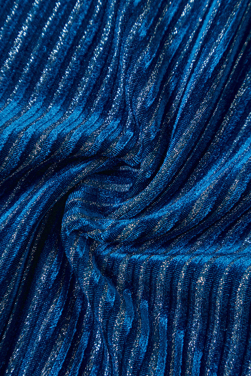 Load image into Gallery viewer, 2 Piece Ink Blue Stripe Notched Lapel Long Sleeves Women Prom Suits