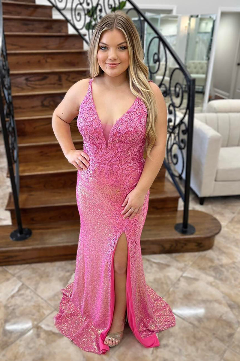Pink A-Line Square Neck Jacquard Satin Corset Long Prom Dresses with Pearls VK26010805