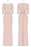 Load image into Gallery viewer, Sparkly Champagne Scoop Mermaid Mother of the Bride Dress