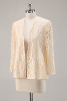 Load image into Gallery viewer, Floral Champagne Satin Mother of the Bride Dress with Sparkly Jacket