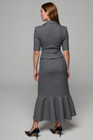 Load image into Gallery viewer, Sparkly Dark Grey Notched Lapel 2 Piece Business Suits