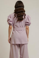Load image into Gallery viewer, Grey Pink 2 Piece Notched Lapel Business Suits with Sleeves