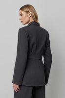 Load image into Gallery viewer, 2 Piece Dark Grey Double Breasted Peak Lapel Business Suits