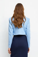 Load image into Gallery viewer, 2 Piece Navy Blue Notched Lapel Pencil Long Business Suits