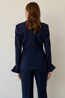 Load image into Gallery viewer, Navy 2 Piece Notched Lapel Single Breasted Business Suits
