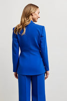 Load image into Gallery viewer, 2 Piece Satin Royal Blue Notched Lapel One Button Women Prom Suits