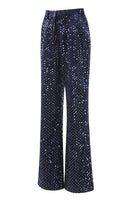 Load image into Gallery viewer, 2 Piece Sparkly Navy Sequin Peak Lapel Women Prom Suits