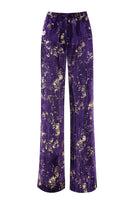 Load image into Gallery viewer, 2 Piece Sparkly Purple Jacquard Notched Lapel Women Prom Homecoming Suits