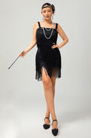 Load image into Gallery viewer, Sparkly Golden Tight Short Flapper Dress with Fringes