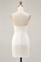 Load image into Gallery viewer, Sparkly White Floral Tight Sequined Short Homecoming Dress