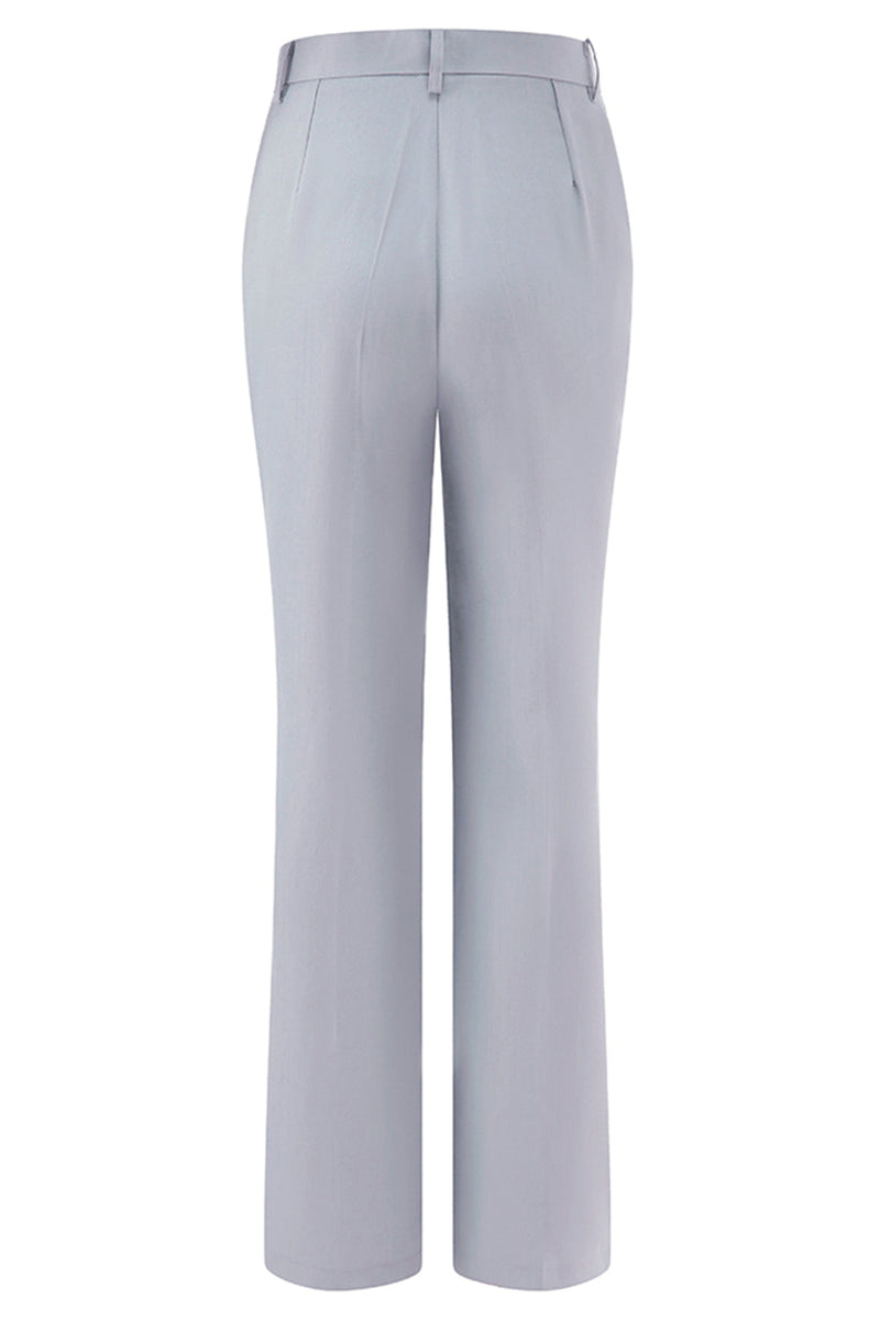 Load image into Gallery viewer, 2 Piece Grey Blue Shawl Lapel Women Prom Suits with Lace