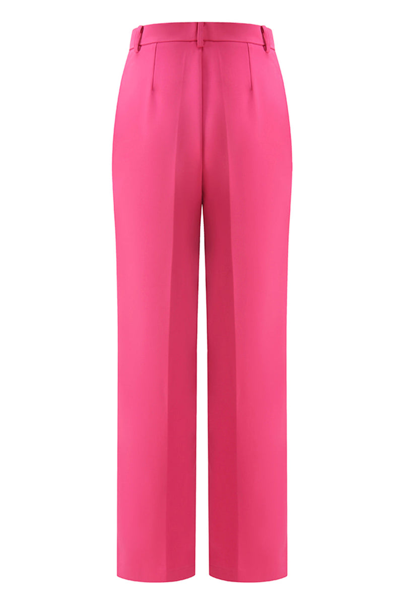 Load image into Gallery viewer, 2 Piece Fuchsia Peak Lapel Double Breasted Women Prom Suits