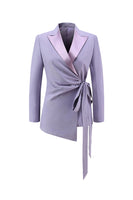 Load image into Gallery viewer, 2 Piece Lilac Peak Lapel Long Sleeves Women Prom Suits with Sash