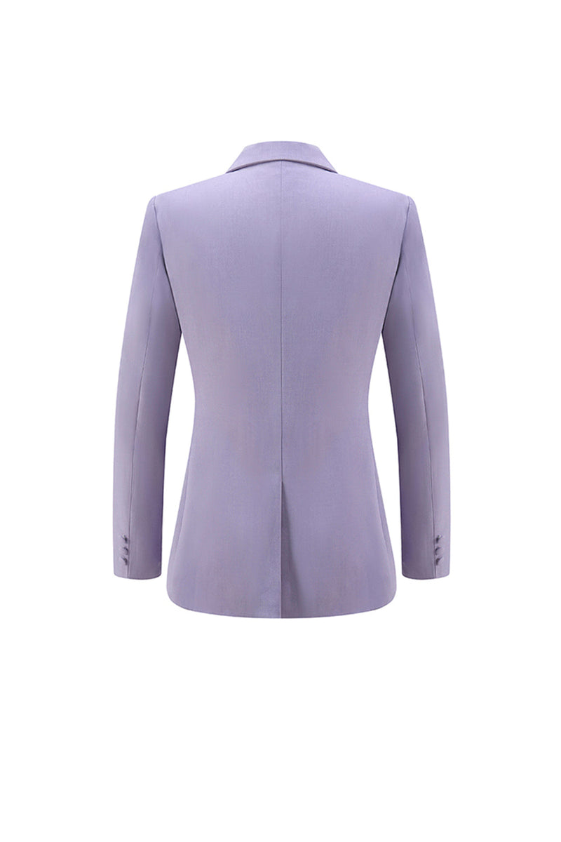 Load image into Gallery viewer, 2 Piece Lilac Peak Lapel Long Sleeves Women Prom Suits with Sash