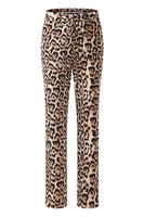 Load image into Gallery viewer, 2 Piece Coffee Leopard Peak Lapel Long Sleeves Women Prom Suits