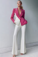 Load image into Gallery viewer, White 2 Piece Notched Lapel Prom Suits with Pockets