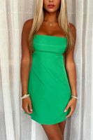 Load image into Gallery viewer, Simple Green Bodycon Spaghetti Straps Mini Dress