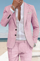 Load image into Gallery viewer, Sky Blue 2 Piece Single Breasted Men Prom Suits with Sleeves