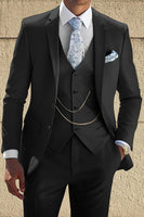 Load image into Gallery viewer, Yellow 3 Piece Notched Lapel Single Breasted Men Prom Suits