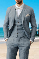Load image into Gallery viewer, Khaki 3 Piece Single Breasted Notched Lapel Men Prom Suits