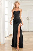 Load image into Gallery viewer, Royal Blue Spaghetti Straps Mermaid Prom Dress
