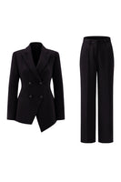 Load image into Gallery viewer, 2 Piece Fuchsia Peak Lapel Double Breasted Women Prom Suits