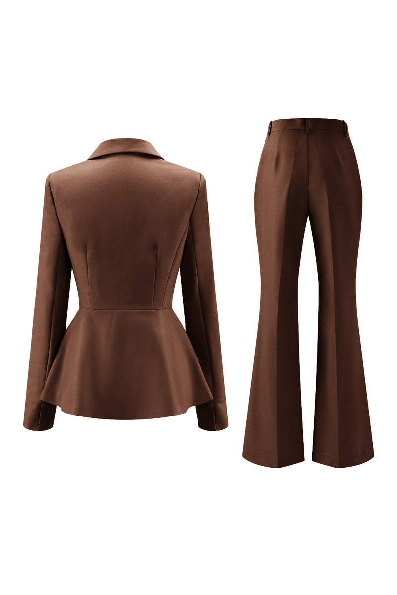 Load image into Gallery viewer, 2 Piece Grey Green One Button Notched Lapel Women Prom Suits