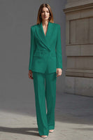 Load image into Gallery viewer, 2 Piece Ivory Double Breasted Peak Lapel Business Suits