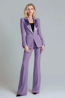 Load image into Gallery viewer, Red 2 Piece Peak Lapel Women Prom Suits with Sleeves