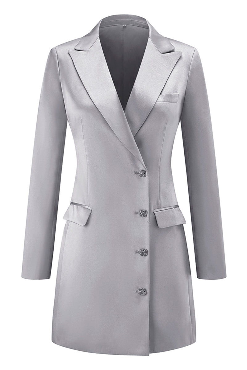 Load image into Gallery viewer, Champagne Single Breasted Peak Lapel Long Sleeves Prom Blazer