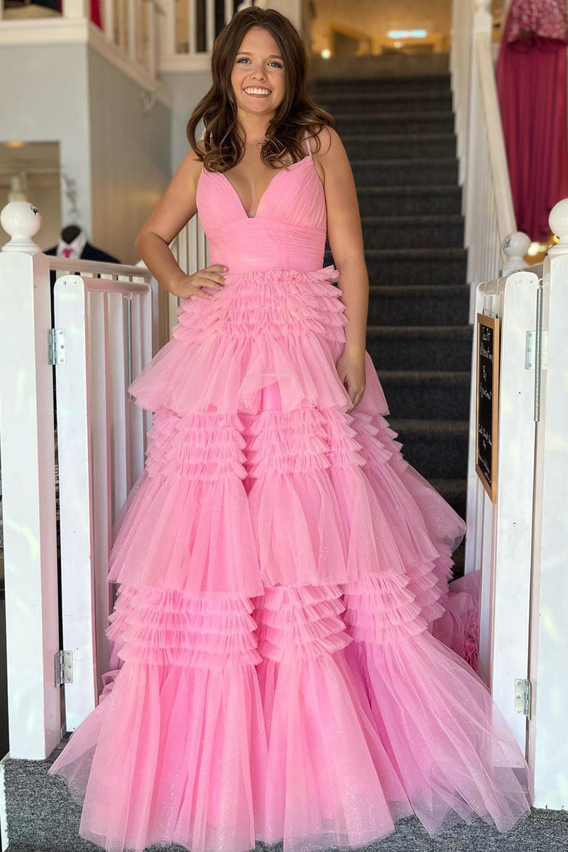 white christmas dresses Puffy Skirt Ball Gown Pink Quinceanera Dress for Special Occasion main image 1