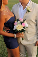 Load image into Gallery viewer, Lilac Bodycon Sweetheart Short Prom Dress with Keyhole