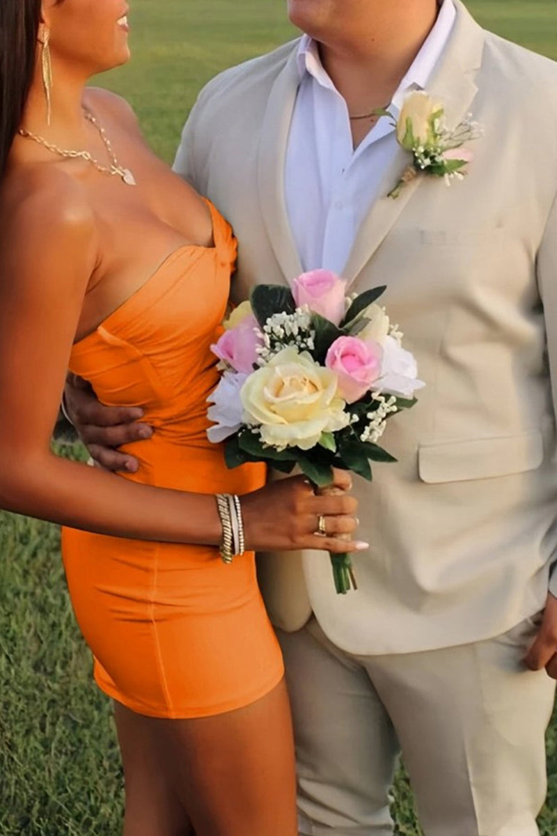 Load image into Gallery viewer, Lilac Bodycon Sweetheart Short Prom Dress with Keyhole