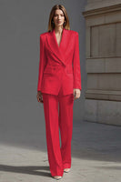 Load image into Gallery viewer, 2 Piece Ivory Double Breasted Peak Lapel Business Suits