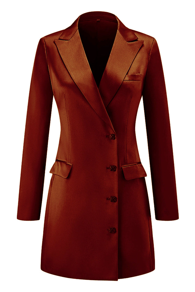 Load image into Gallery viewer, Champagne Single Breasted Peak Lapel Long Sleeves Prom Blazer