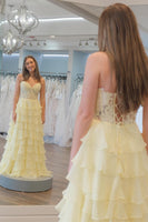 Load image into Gallery viewer, Fuchisa Sweetheart Corset Prom Dress with Slit