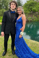 Load image into Gallery viewer, 3 Piece Notched Lapel Black Men's Prom Suits