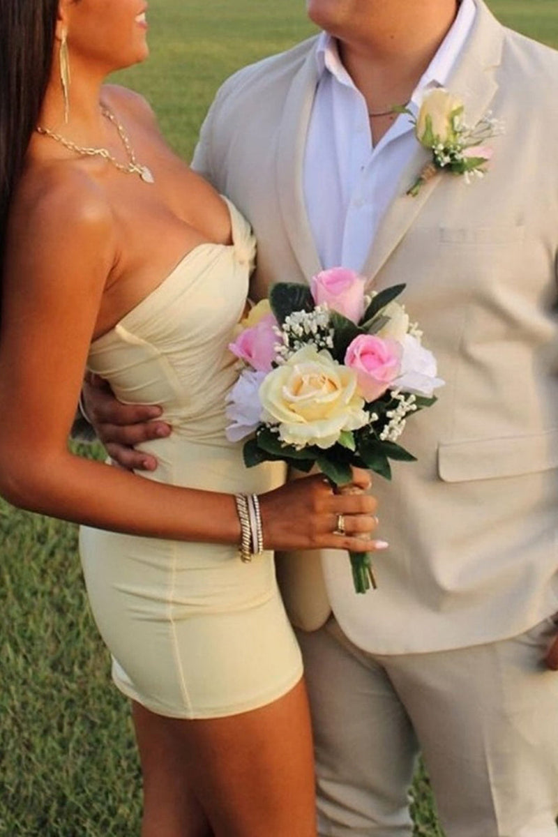 Load image into Gallery viewer, Lilac Bodycon Sweetheart Short Prom Dress with Keyhole