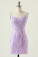 Load image into Gallery viewer, Spaghetti Straps Red Beaded Homecoming Dress with Lace