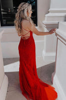 Load image into Gallery viewer, Spaghetti Straps Mermaid Prom Dress