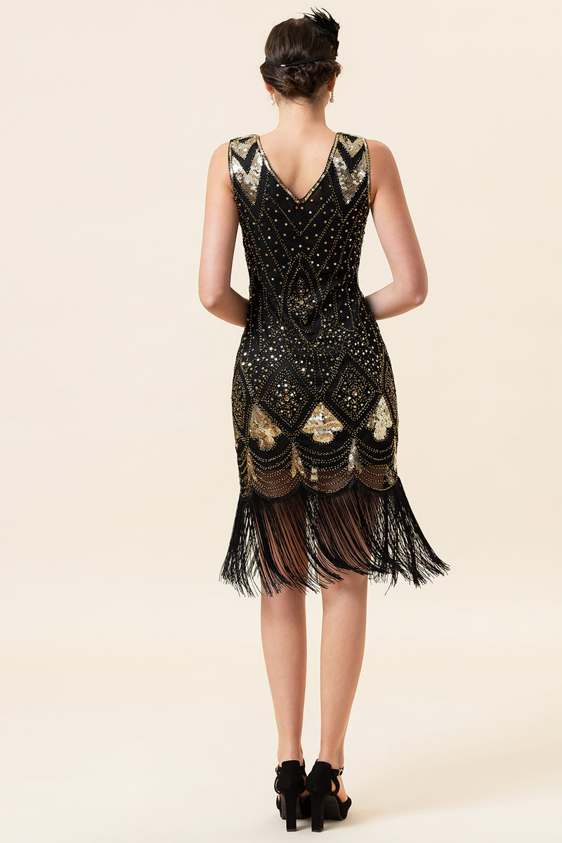 great gatsby party dresses Queendancer Women 1920s Dress Black Sleeveless V Neck Thick Straps Dress with Fringes – queendancer COLOR:METALLIC GOLD Show off at your Season:2401 Shoe Care Essentials |