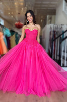Load image into Gallery viewer, Tulle A-Line Sweetheart Corset Prom Dress