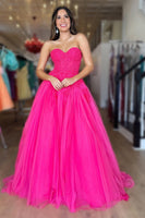Load image into Gallery viewer, Tulle A-Line Sweetheart Corset Prom Dress