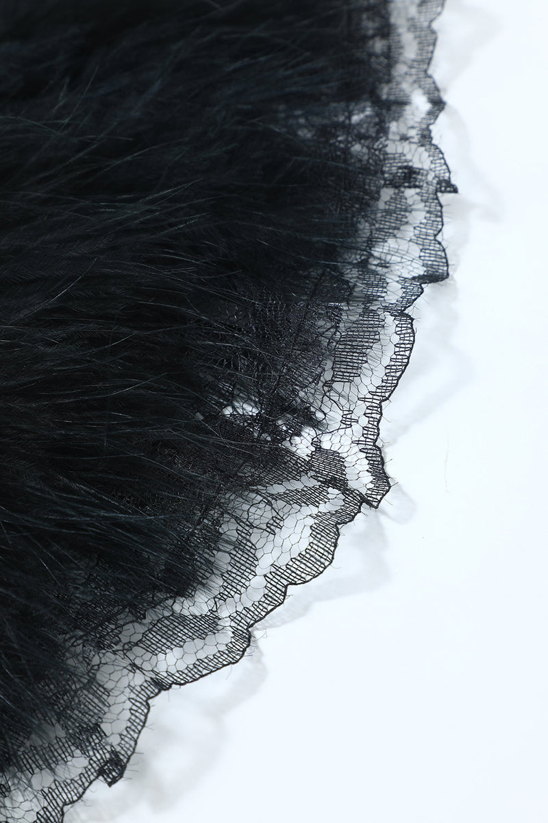 Load image into Gallery viewer, 1920s Feather Lace Fan