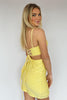 Load image into Gallery viewer, Fuchsia Sequins Lace-Up Tight Short Homecoming Dress