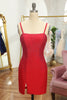 Load image into Gallery viewer, Fuchsia Sequins Lace-Up Tight Short Homecoming Dress