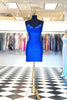 Load image into Gallery viewer, Sparkly Royal Blue Spaghetti Straps Corset Homecoming Dress with Beading