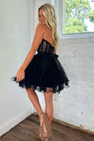 Load image into Gallery viewer, Fuchsia A-Line Sweetheart Tulle Corset Homecoming Dress